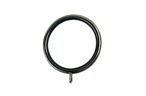Rolls Galleria 35mm Brushed Silver Lined Curtain Pole Rings