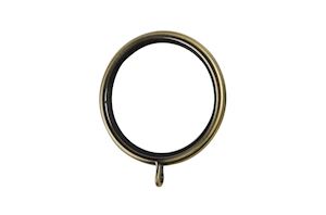 Rolls Galleria 35mm Burnished Brass Lined Curtain Pole Rings
