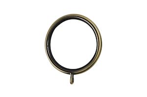 Rolls Galleria Metals 35mm Burnished Brass Teardrop Curtain Pole - Thumbnail 4