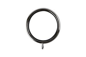 Rolls Galleria 35mm Chrome Lined Curtain Pole Rings - Thumbnail 1