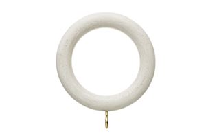 Hallis 35mm Origins Ammonite Chalk Stone Wooden Curtain Pole - Thumbnail 2