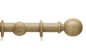 Hallis 35mm Origins Ball Shale Wooden Curtain Pole - Thumbnail 1