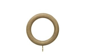 Hallis 35mm Origins Ball Quarry Stone Wooden Curtain Pole - Thumbnail 2