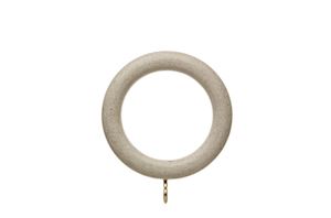 Hallis 35mm Origins Disc Flint Grey Wooden Curtain Pole - Thumbnail 2