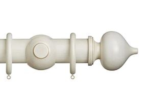 Rolls 45mm Museum Florence Wooden Curtain Pole Cream Gold
