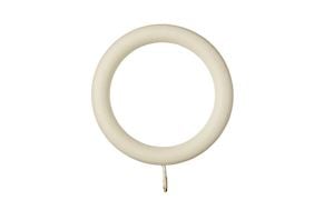 Rolls 55mm Museum Asher Wooden Curtain Pole Antique White - Thumbnail 2