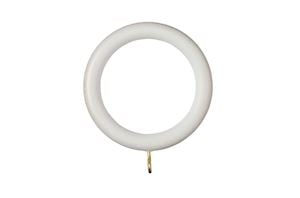 Rolls 45mm Museum Dune Wooden Curtain Pole Cream Gold - Thumbnail 2