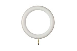 Rolls 55mm Museum Wooden Rings Cream Gold Wash - Thumbnail 1