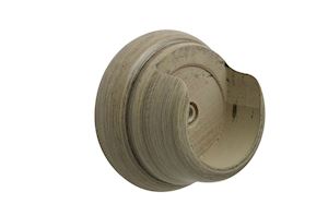 Hallis 45mm Origins Millstone Grey Wooden Recess Bracket