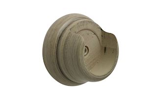 Hallis 45mm Origins Millstone Grey Wooden Recess Brackets