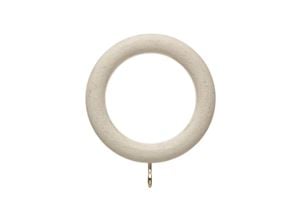 Hallis 45mm Origins Ball Limestone Wooden Curtain Pole - Thumbnail 2