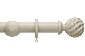 Hallis 45mm Origins Ammonite Limestone Wooden Curtain Pole