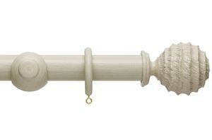 Hallis 45mm Origins Fossil Ball Limestone Wooden Curtain Pole