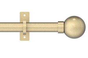 Hallis Arc 25mm Soft Brass Ball Eyelet Pole - Thumbnail 1