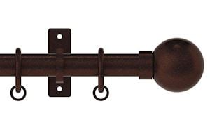 Hallis Arc 25mm Bronze Ball Curtain Pole