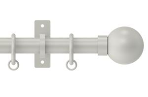 Hallis Arc 25mm Warm Grey Ball Curtain Pole