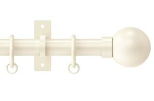 Hallis Arc 25mm Linen Ball Curtain Pole