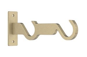 Hallis Arc 25mm Soft Brass Double Bracket