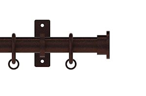 Hallis Arc 25mm Bronze Disc Curtain Pole - Thumbnail 1