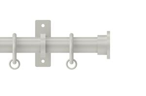 Hallis Arc 25mm Warm Grey Disc Curtain Pole - Thumbnail 1