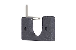 Hallis Arc 25mm Gunmetal Recess Bracket