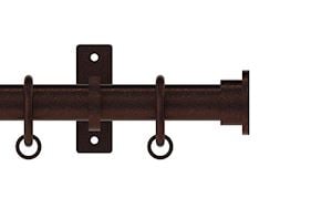 Hallis Arc 25mm Bronze Hammered Curtain Pole - Thumbnail 1