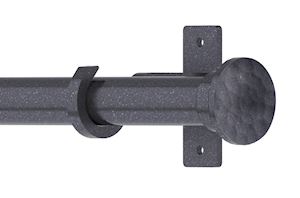 Hallis Arc 25mm Gunmetal Hammered Eyelet Pole - Thumbnail 2
