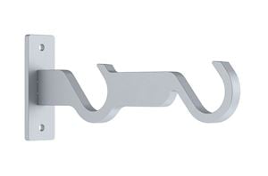 Hallis Arc 25mm Soft Silver Double Bracket