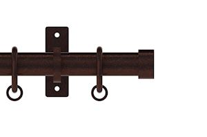 Hallis Arc 25mm Bronze Stud Curtain Pole - Thumbnail 1