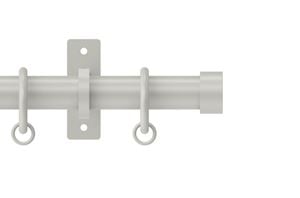 Hallis Arc 25mm Warm Grey Stud Curtain Pole - Thumbnail 1