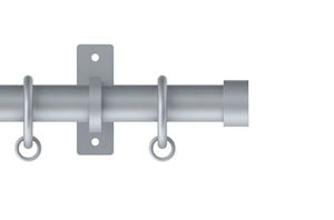 Hallis Arc 25mm Soft Silver Stud Curtain Pole