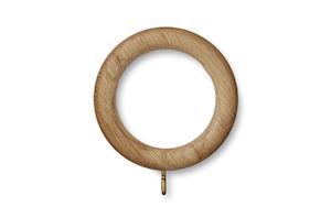 Hallis Eden 35mm Natural Ash Ball Wooden Curtain Pole - Thumbnail 3