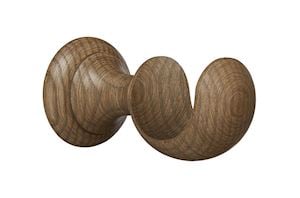 Hallis Eden 45mm Sisal End Cap Wooden Curtain Pole - Thumbnail 2