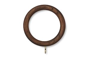 Hallis Eden 45mm Cocoa Wooden Rings - Thumbnail 1