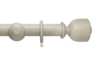 Hallis 45mm Origins Tulip Urn Limestone Wooden Curtain Pole - Thumbnail 1