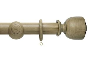 Hallis 45mm Origins Tulip Urn Shale Wooden Curtain Pole - Thumbnail 1