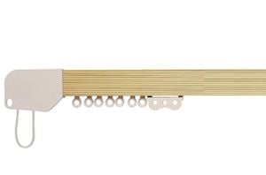 Hallis Superglide Corded Metal Curtain Track Gold - Thumbnail 1