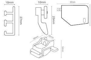 Hallis Superglide Corded Metal Curtain Track Gold - Thumbnail 2