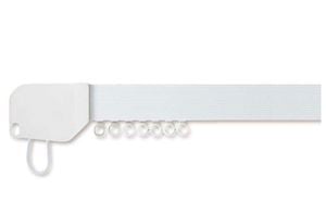 Hallis Superglide Corded Metal Curtain Track White - Thumbnail 1