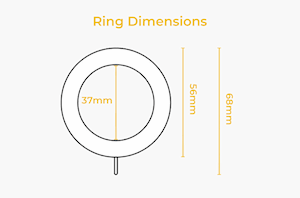 Rolls 28mm Woodline Wooden Rings Rosewood - Thumbnail 2