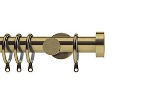 Integra 28mm Elements Stud Antique Brass Metal Curtain Pole