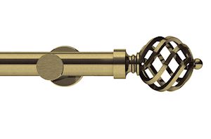 Integra 28mm Elements Titan Antique Brass Eyelet Pole - Thumbnail 1