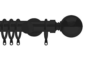 Integra 35mm Elements Belgravia Matt Black Metal Curtain Pole