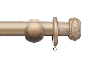 Integra 50mm Masterpiece Byzantine Cream Gold Wooden Curtain Pole