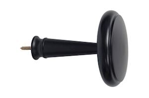 Jones Shore Wooden Curtain Holdbacks Black - Thumbnail 1