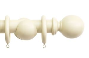 Jones 35mm Shore Wooden Curtain Pole Ghost