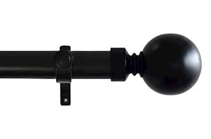 Laura Ashley 28mm Ball Eyelet Pole Black