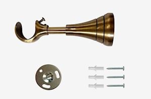 Laura Ashley 28mm Vivien Curtain Pole Antique Brass - Thumbnail 4
