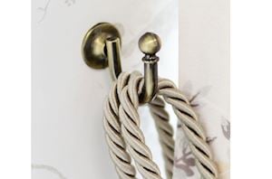 Laura Ashley Antique Brass Classic Tieback Hook - Thumbnail 2