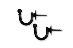 Laura Ashley Black Classic Tieback Hook - Thumbnail 1